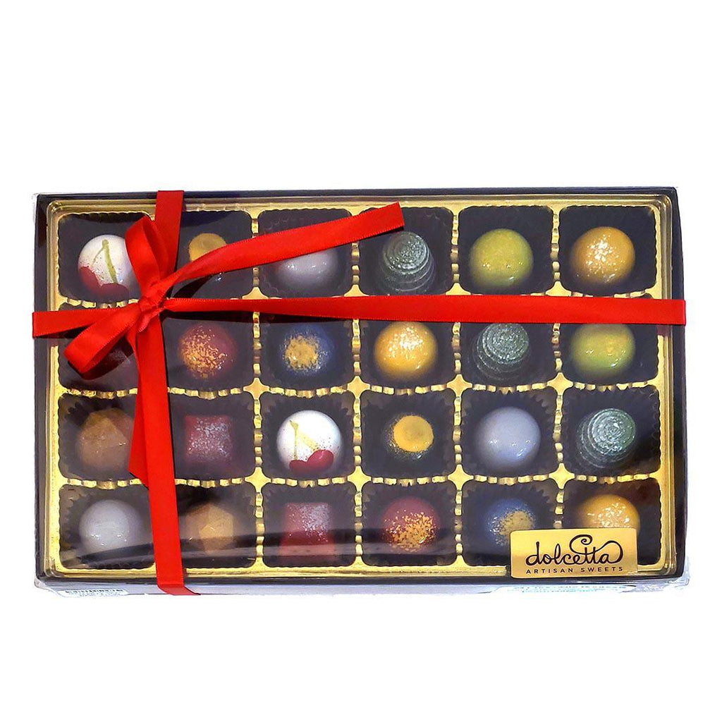 Chocolate Bonbons - 24 Piece Bonbon Holiday Assortment by Dolcetta Artisan Sweets