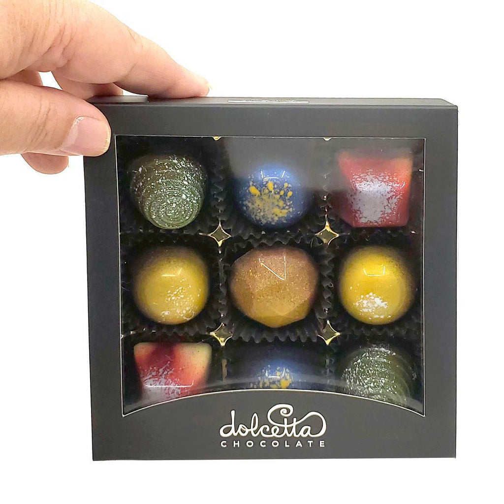 Holiday Bonbons - 9 Piece Holiday Assortment by Dolcetta Artisan Sweets
