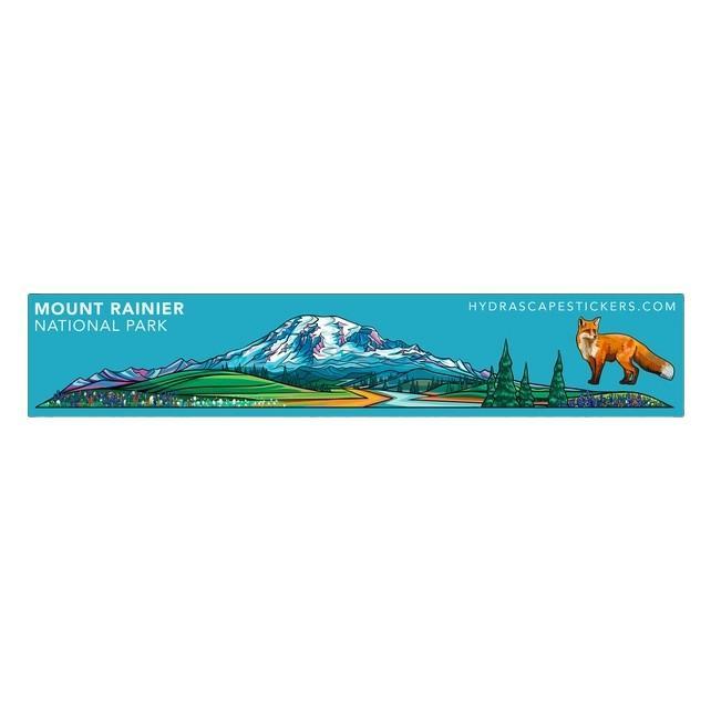 Stickers - Mt. Rainier (Spring) Miniscape by Hydrascape Stickers