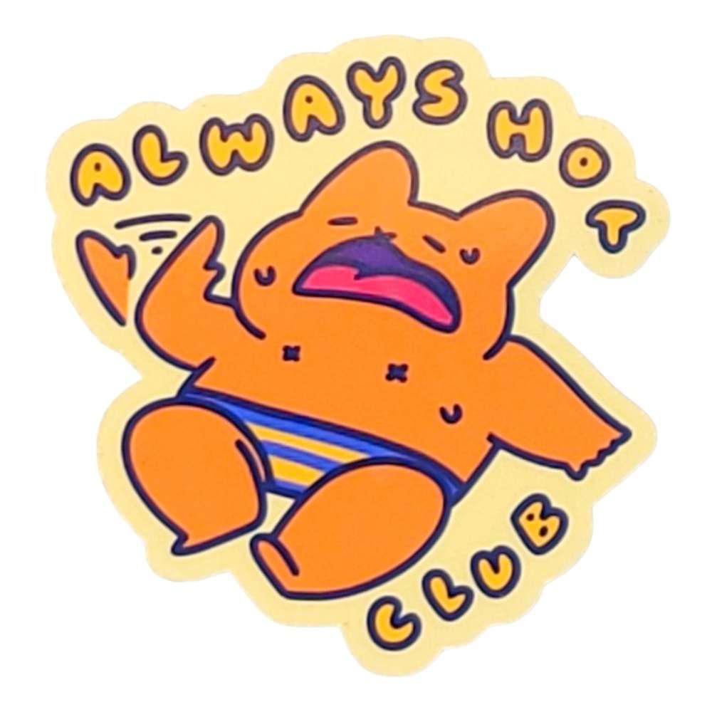 Sticker - Always Hot Club Cat by Laura Zeng