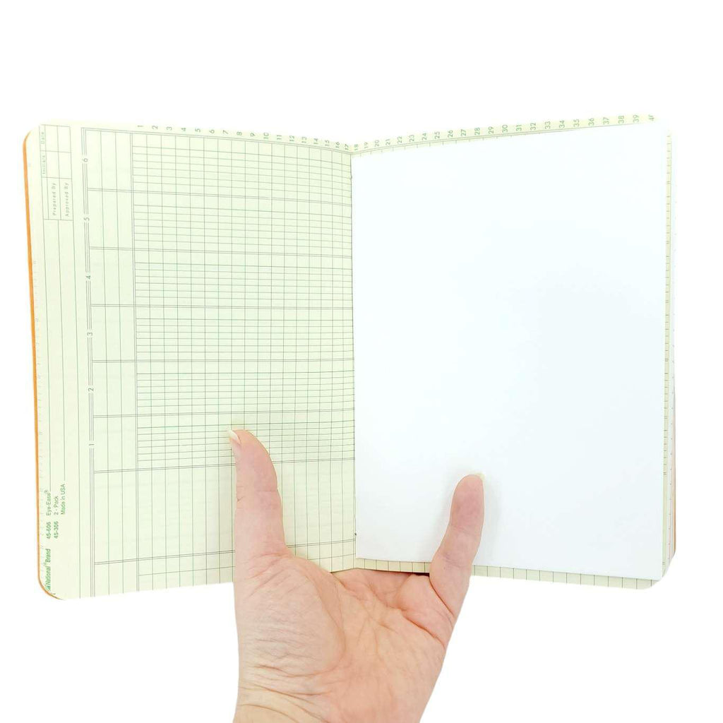 Journal - Orange Mixed Paper Notebook (Large or Small) by Original Brooks