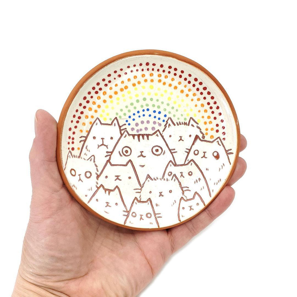 Trinket Dish - 3 in - Critter Town Rainbow (Assorted A - G) by Dwadlings