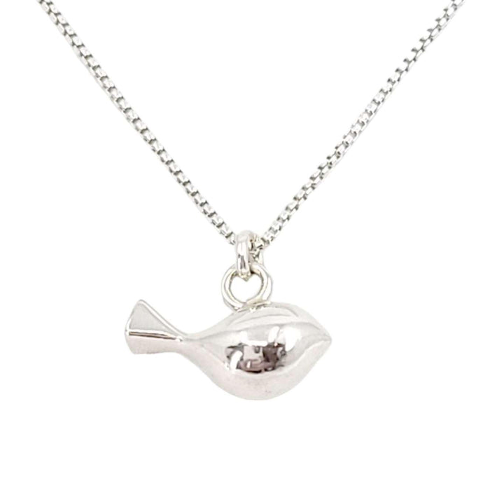 Pendant - Medium Tweet Polished Sterling Silver by La Objeteria