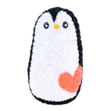 Plush Toy - Small Penguin (Black with Coral Heart) by Moyo Workshop, image 6 of 6