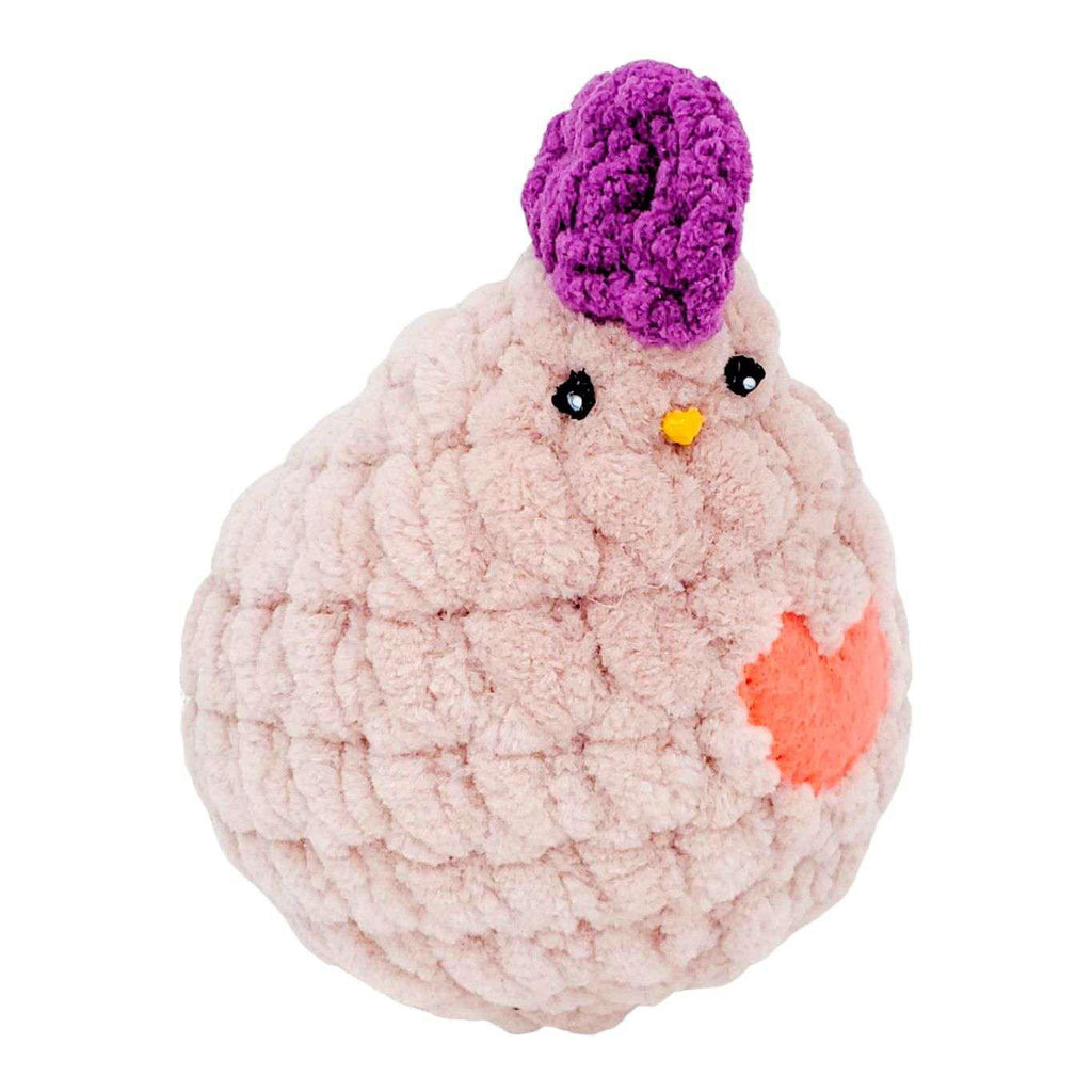 Plush Toy - Small Pink Chicken (Pink Heart) by Moyo Workshop