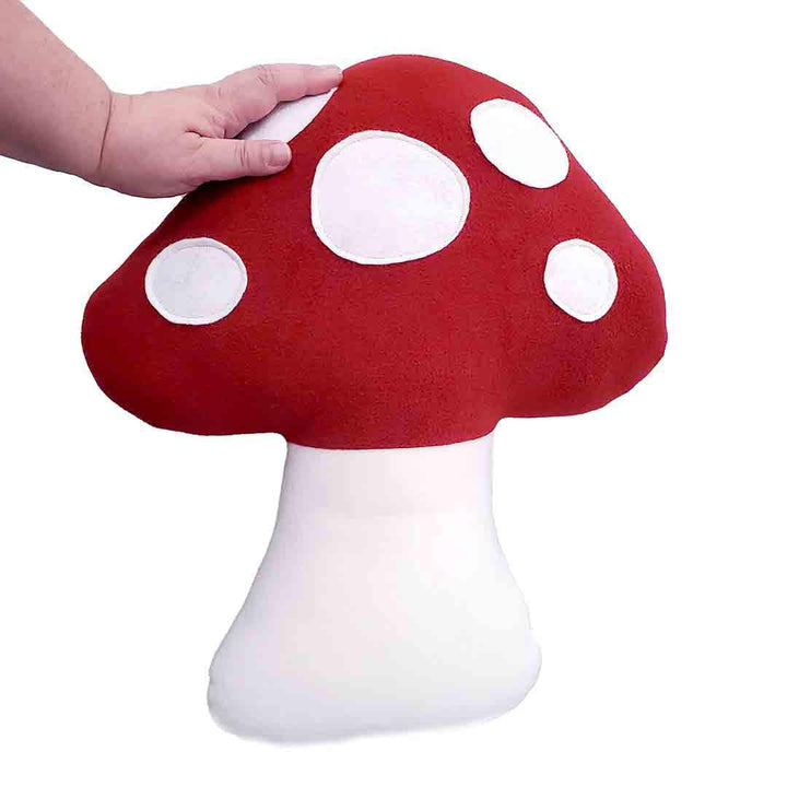 Plush - Large Mushroom Pillow (Red) by Beautifully Regular