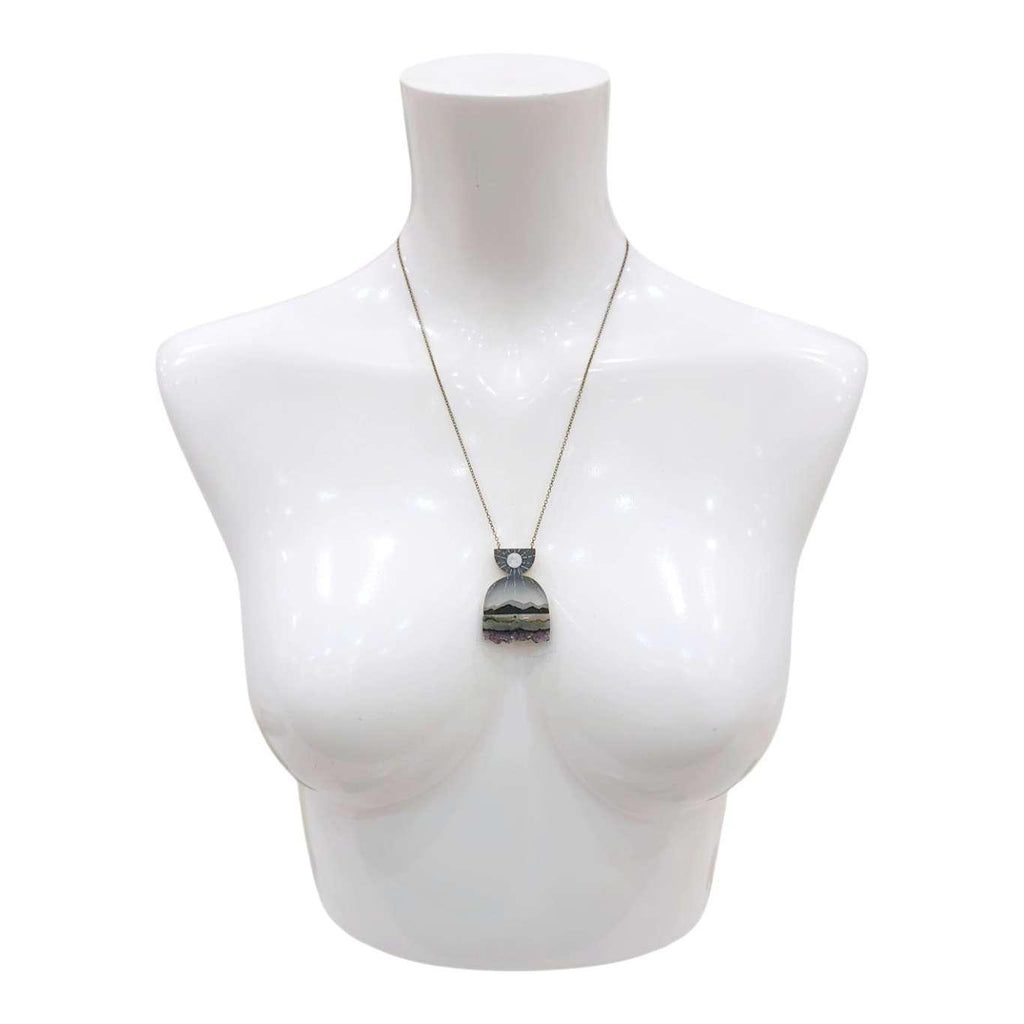 Necklace - Magic Hills Crystal (Amethyst) by Fernworks