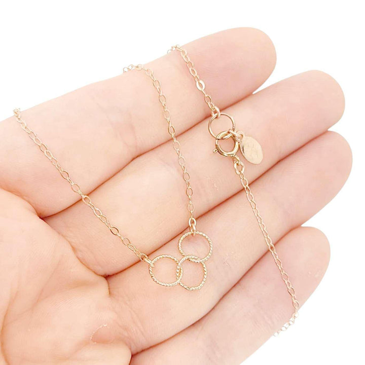 Necklace - Trio (14k Rose Gold Fill) by Foamy Wader