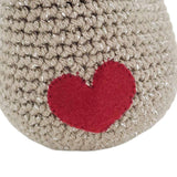 Plush Toy - Medium Chicken (Sparkle Brown with Dark Red Heart) by Moyo Workshop, image 7 of 7