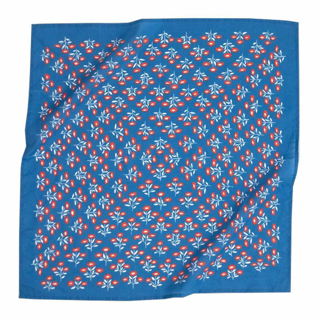 Bandana - Juliet (Blue Floral) by Handker Bandanas