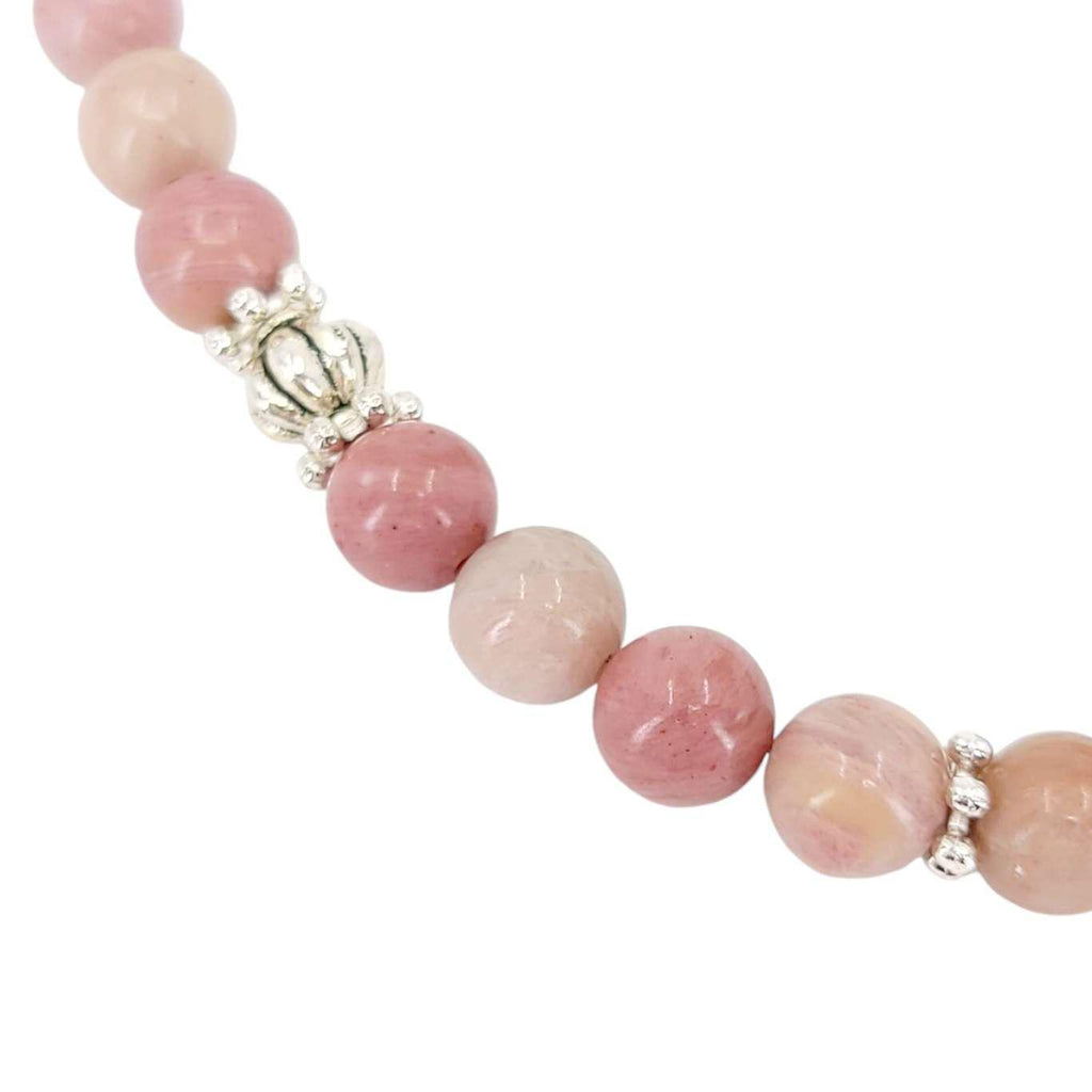 Necklace - Rhodonite Bead Chain by Tiny Aloha