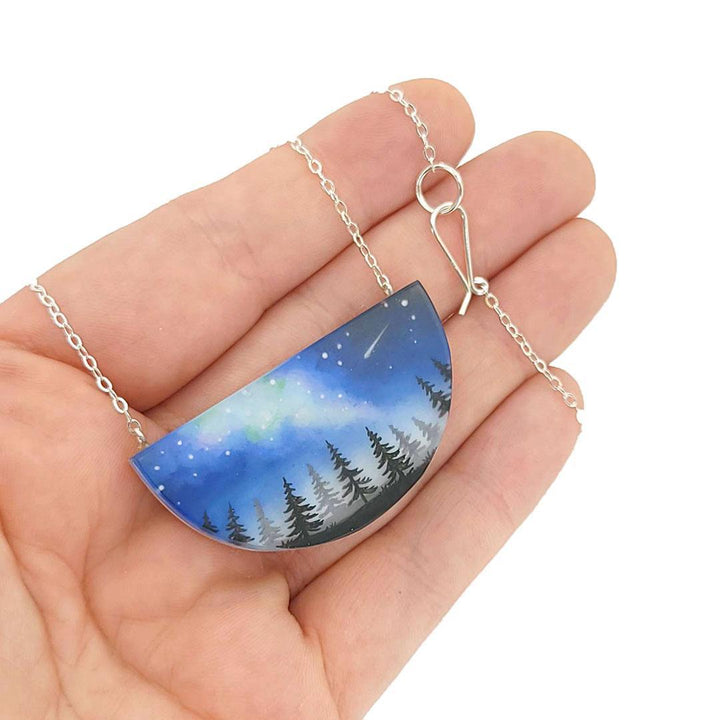 Necklace - Milky Way Painted by Fernworks