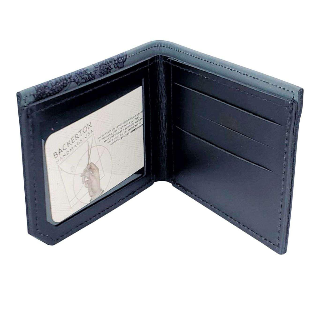Leather Wallet - Dragon (Gray) by Backerton