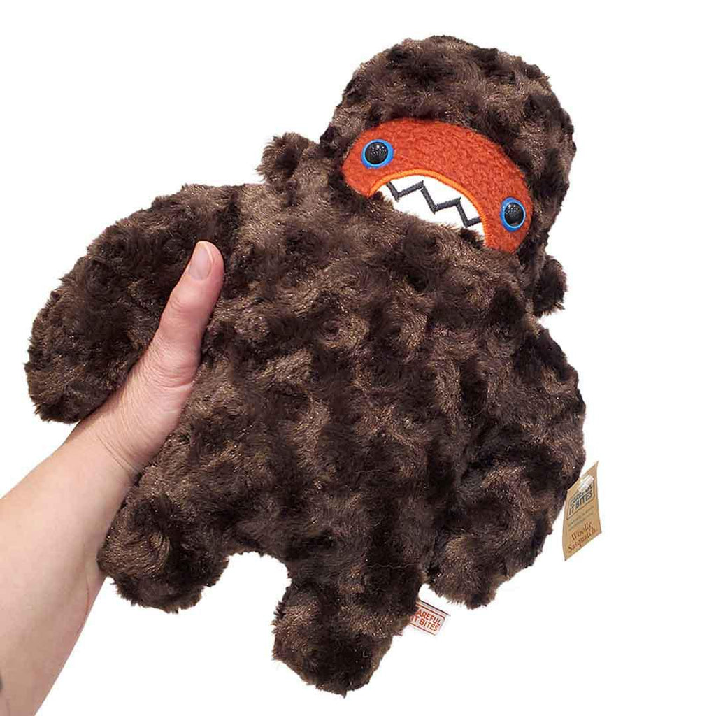 Woolly Sasquatch - Brown with Blue Eyes by Careful It Bites