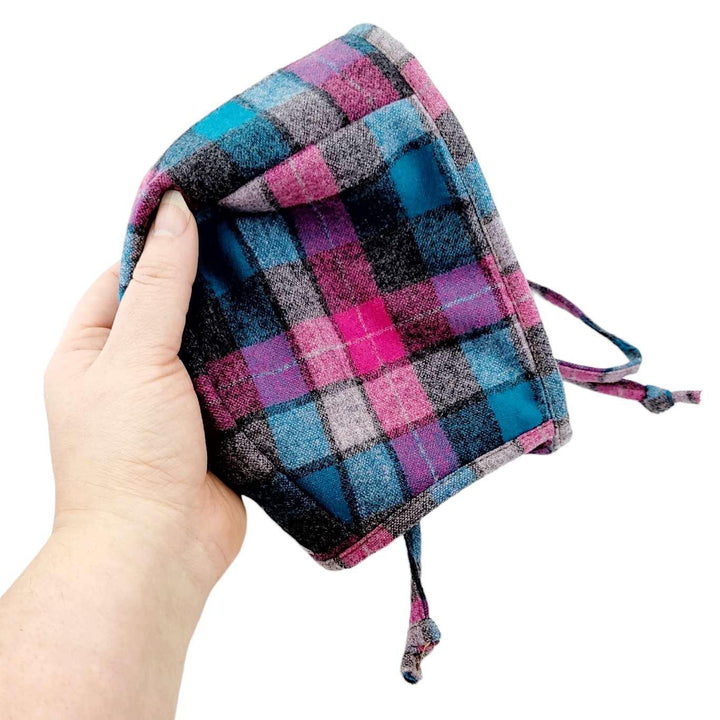 Baby Bonnet - Pendleton Wool in Blue and Pink by Belly of a Whale