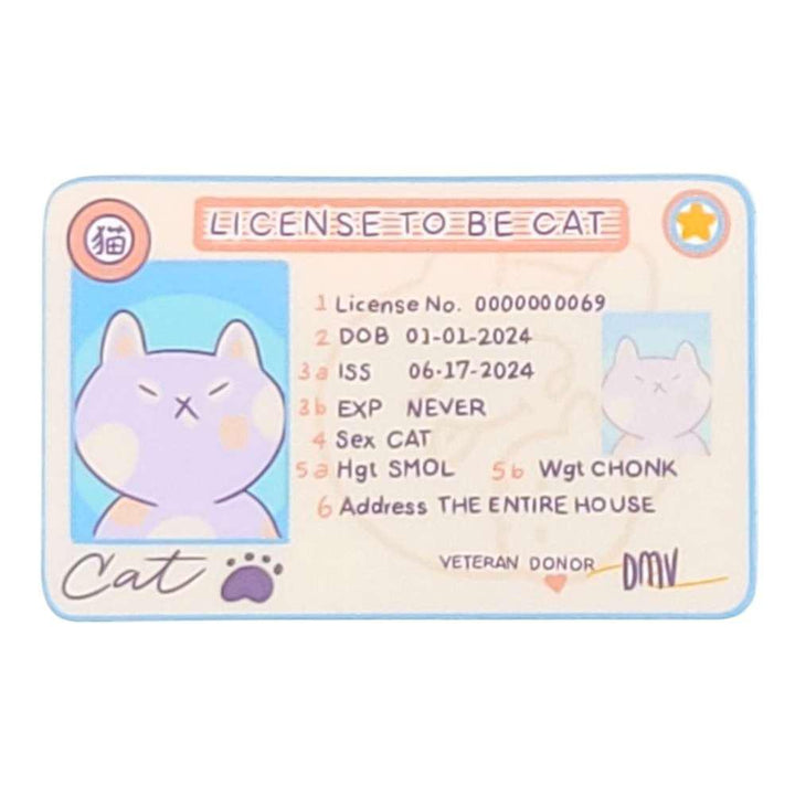 Sticker - License to Be Cat by Laura Zeng