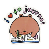 Sticker - I Love to Journal by Rolly Poly Studios, image 1 of 2