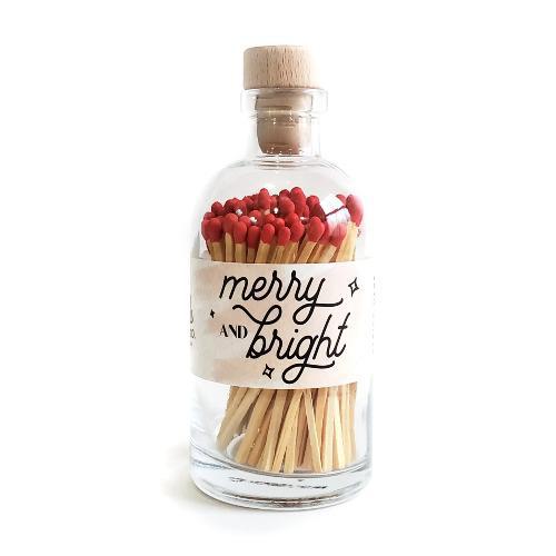 Holiday Matches - Merry and Bright Red Vintage Apothecary by Made Market Co.