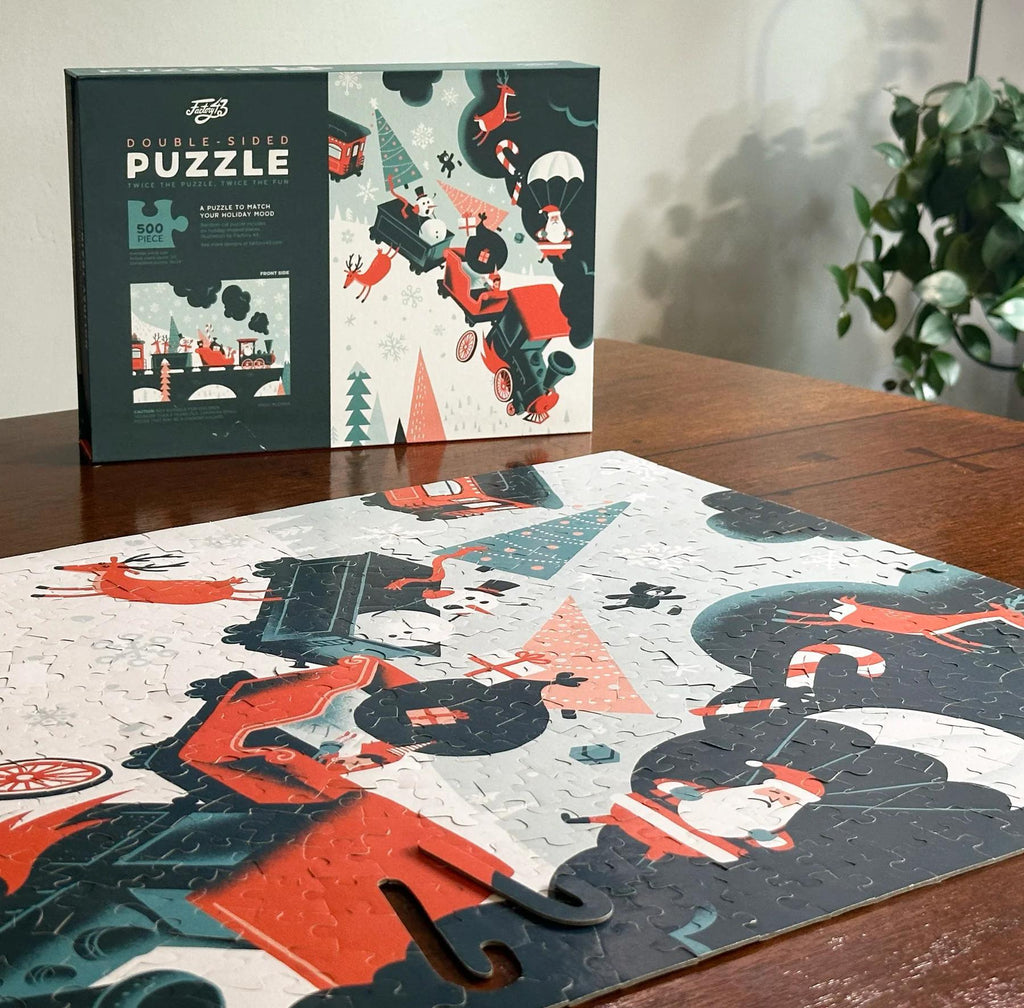 Puzzle - 500 Piece Holiday Train Wreck Puzzle  by Factory 43