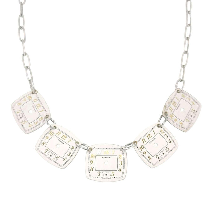 Necklace - Limited Time Large (Antiqued Silver) by Christine Stoll | Altered Relics