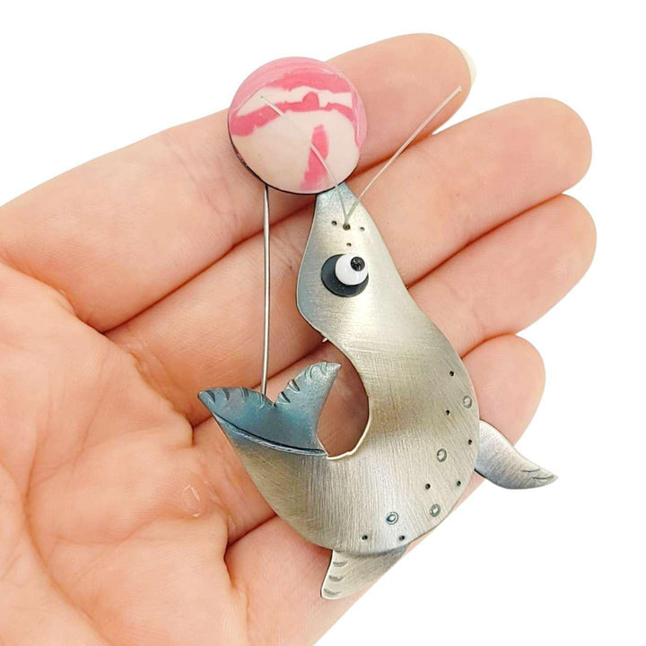 Pin - Balancing Act Seal by Chickenscratch