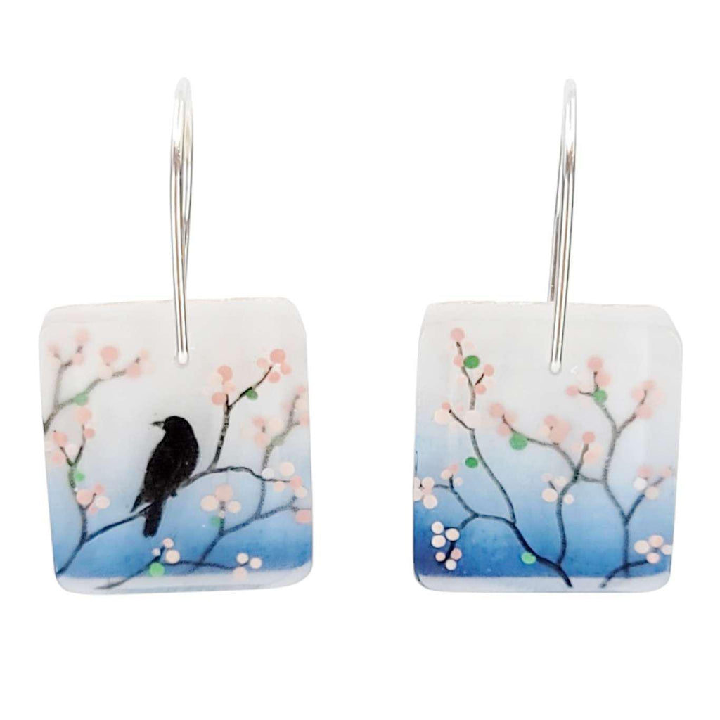 Earrings - Cherry Blossoms Spring Blooms by Fernworks