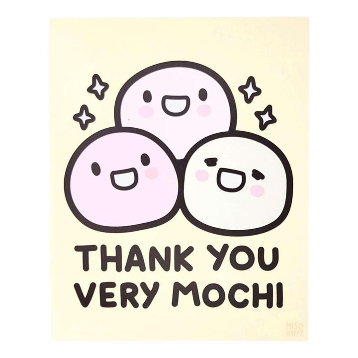 Art Print - 8x10 - Thank You Very MOCHI by Mis0 Happy