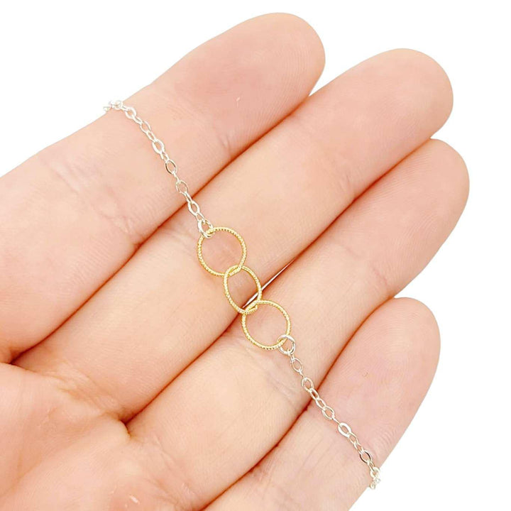 Bracelet - Mixed Trio (14k Yellow Gold Fill, Sterling Silver) by Foamy Wader