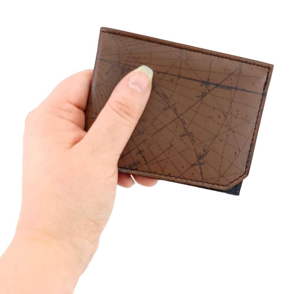 Leather Wallet - Brown Star Map by Backerton
