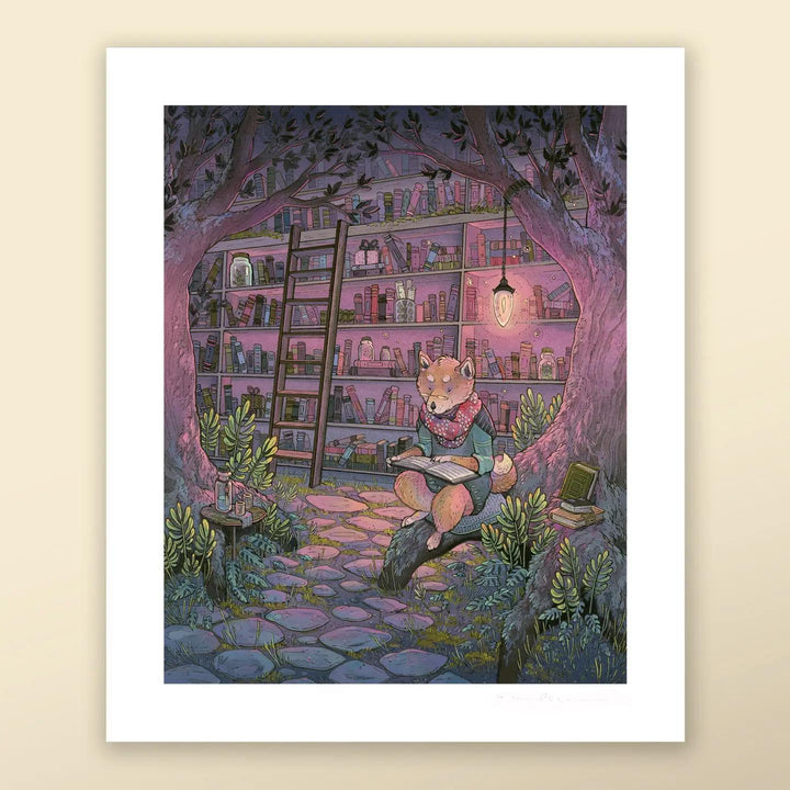 Art Print - 10x12in - The Bookkeeper by Nimasprout