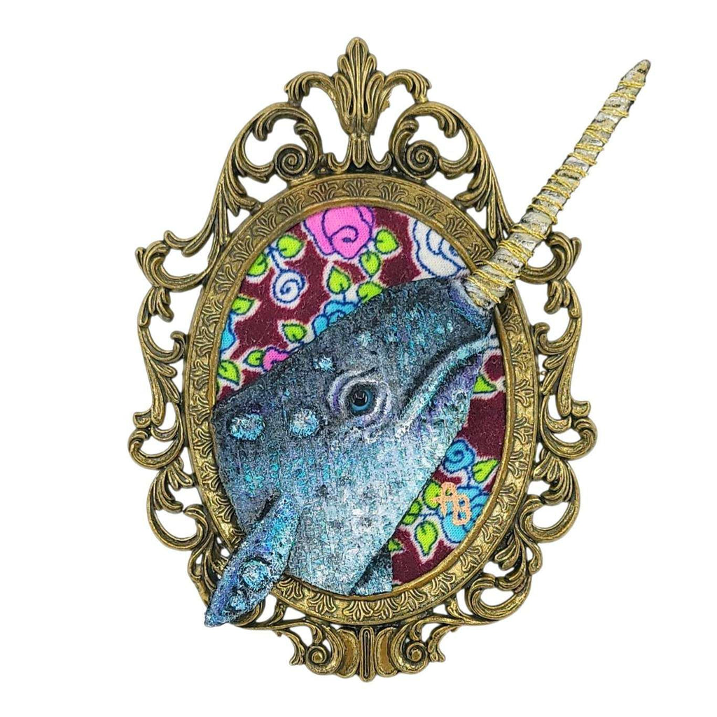 Applique Art - Narwhal (OOAK) by Chubby Bunny
