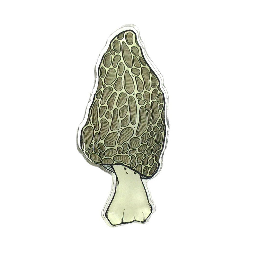 zAcrylic Pin - Morel Mushroom by World of Whimm