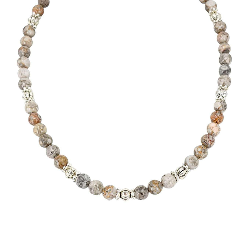 Necklace - Maifanite Beads by Tiny Aloha