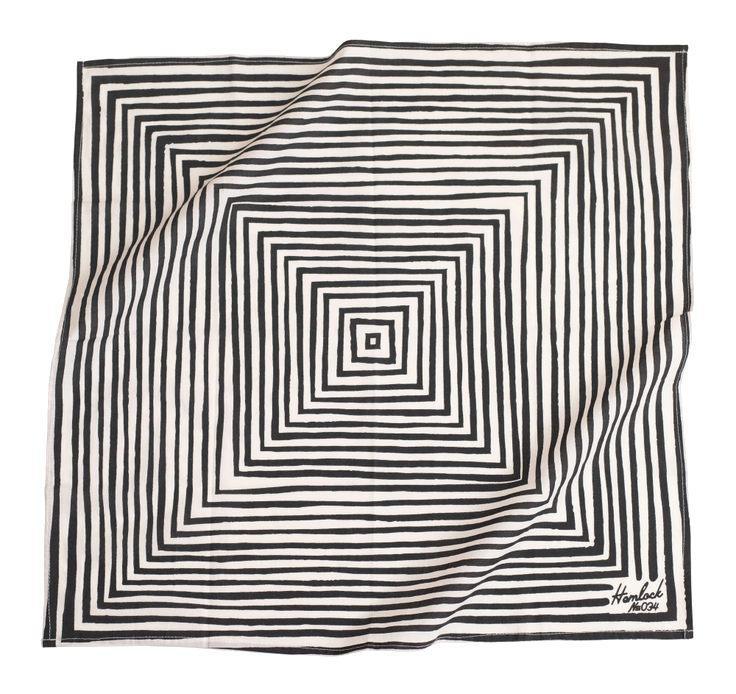 Bandana - Sammie B (Black White Stripe) by Handker Bandanas