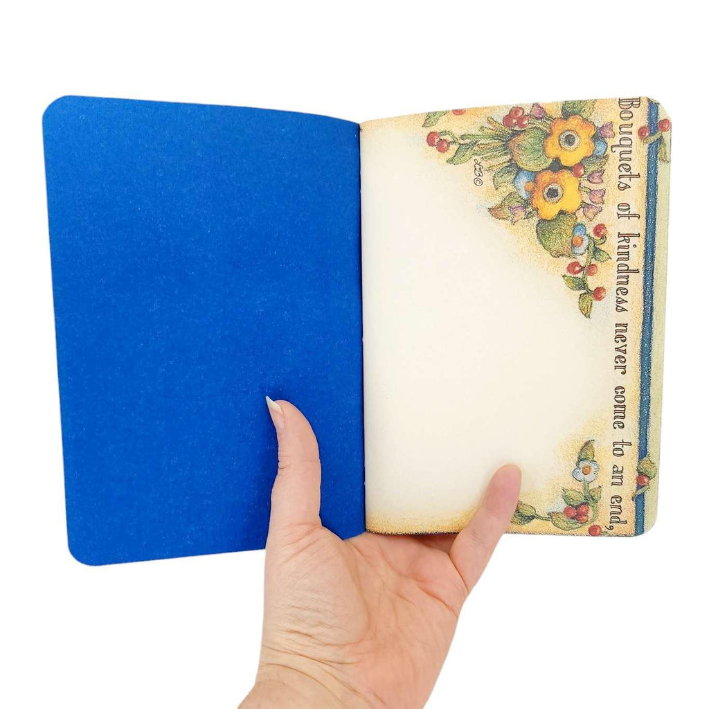 Journal - Blue Mixed Paper Notebook (Large or Small) by Original Brooks