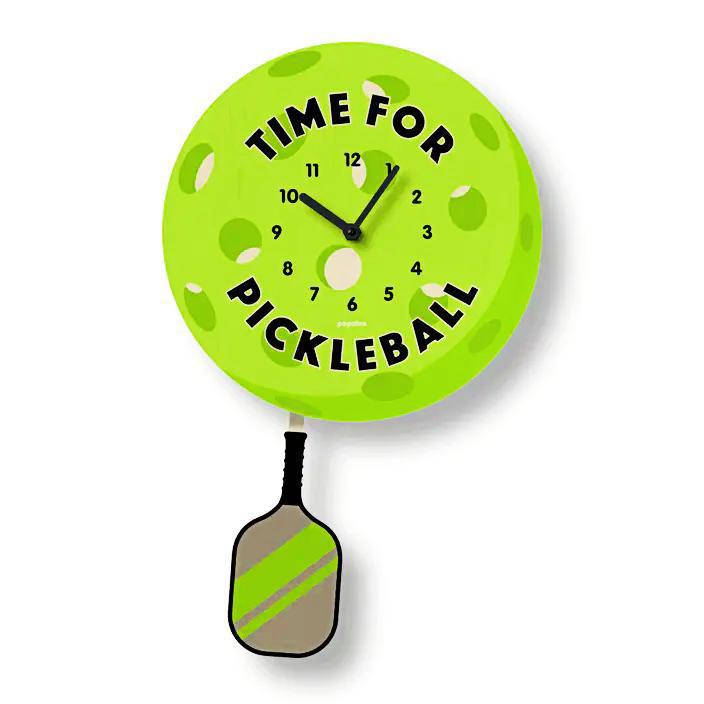 Wood Clock - Pickleball Pendulum by Popclox