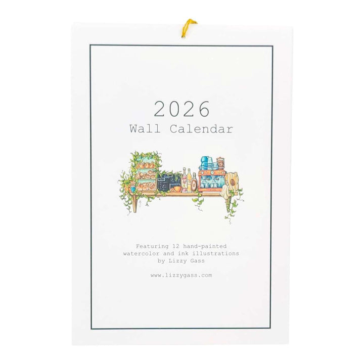 Calendar - 2026 Whimsical Shelves  by Lizzy Gass