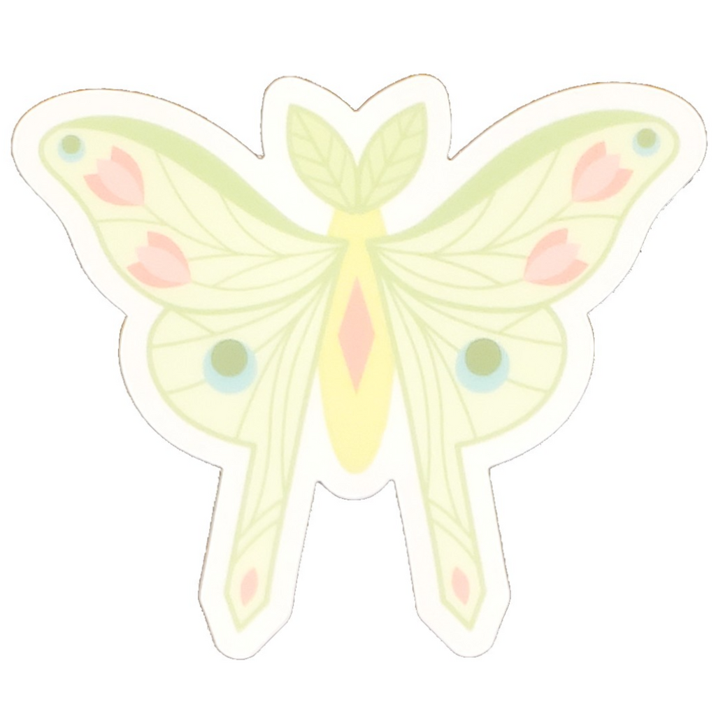 Sticker - Luna Moth by Amber Leaders Designs