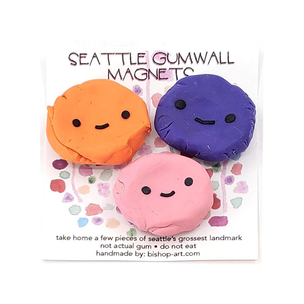 Magnet Set - Seattle Gum Wall (Assorted Colors) by Bishopart