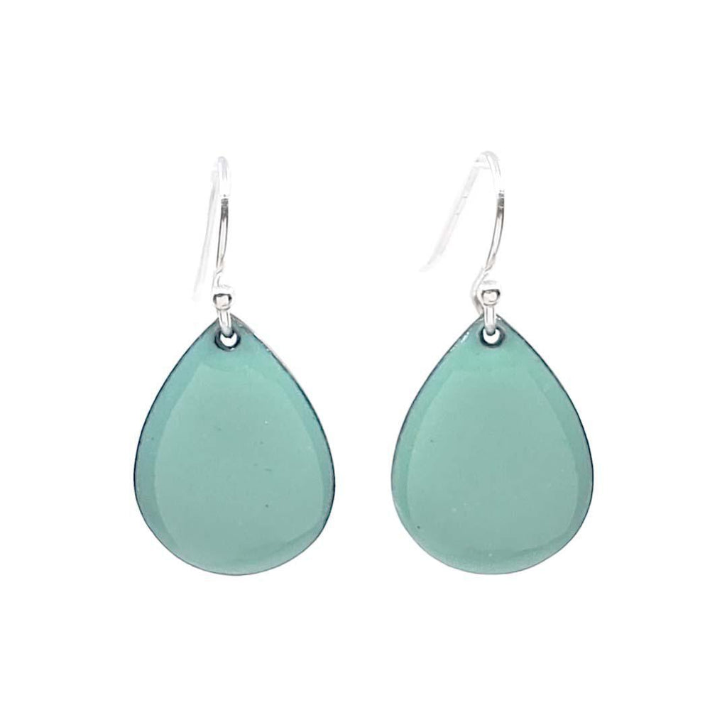 Earrings - Small Teardrop Solid (Turquoise) by Magpie Mouse Studios