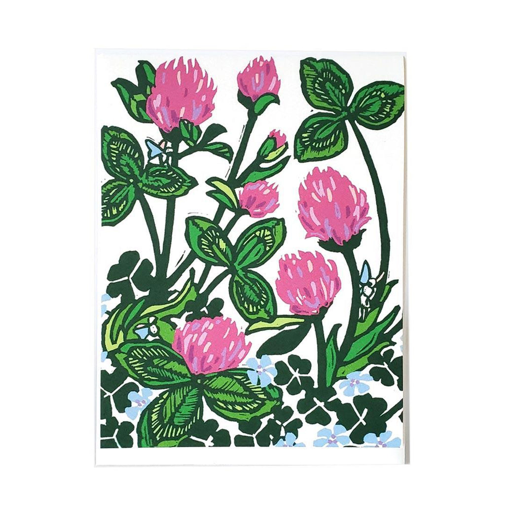 Card - All Occasion - Purple Clover by Little Green