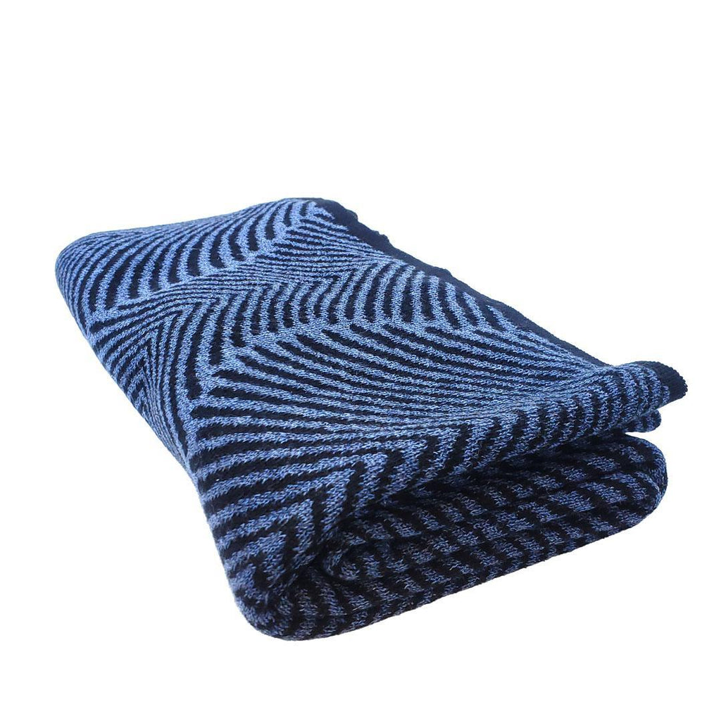 Wrap - Forest Fern in Indigo and Black by Liamolly