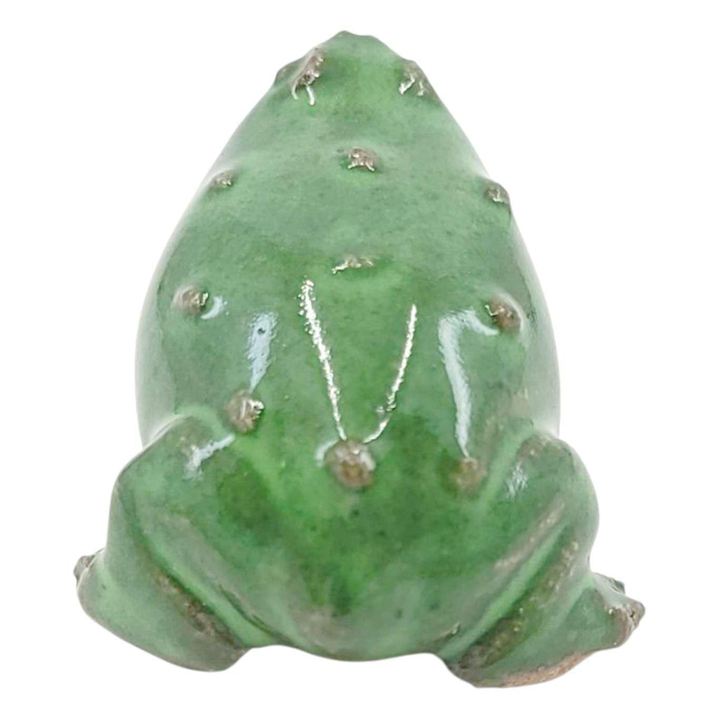Collectible - Tea Pet Figurine (Green Frog) by Mist Ceramics