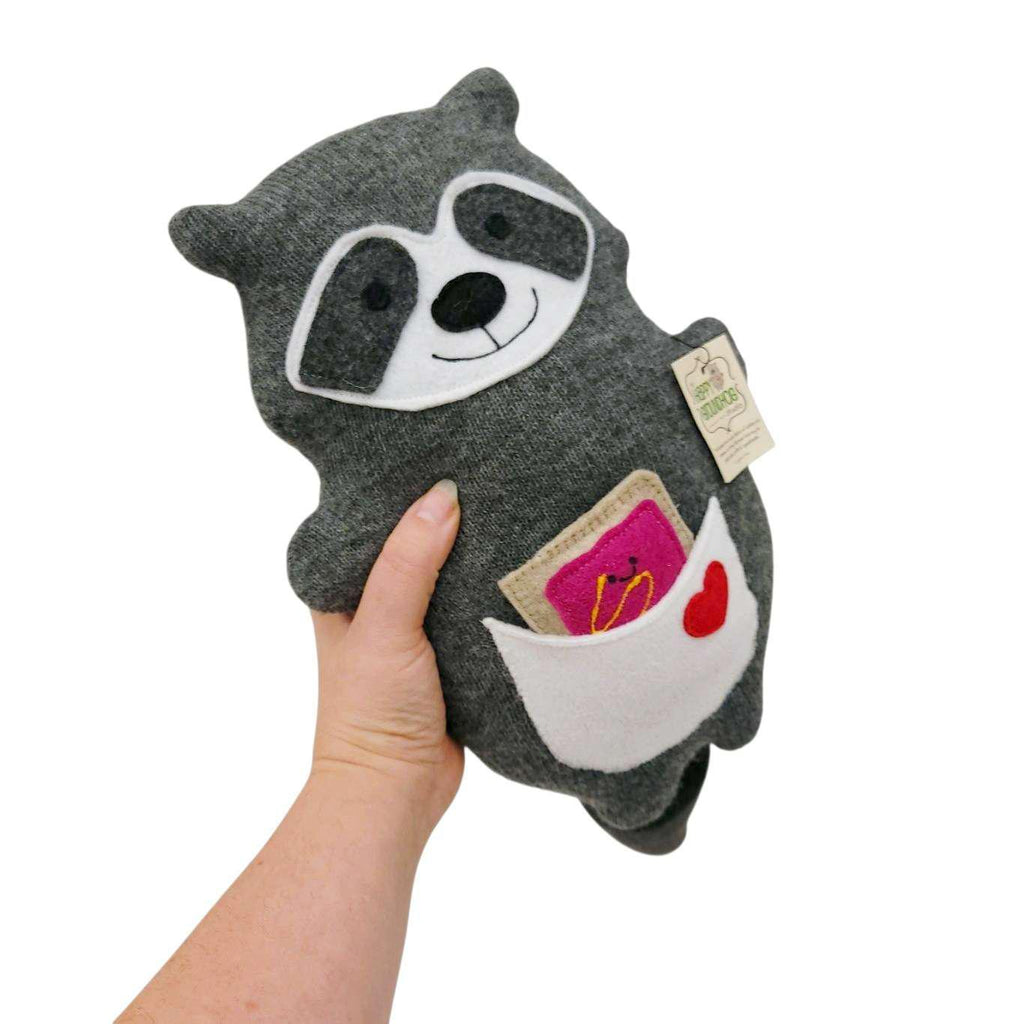 Plush - Happy Raccoon (Toaster Pastry) by The Happy Groundhog Studio