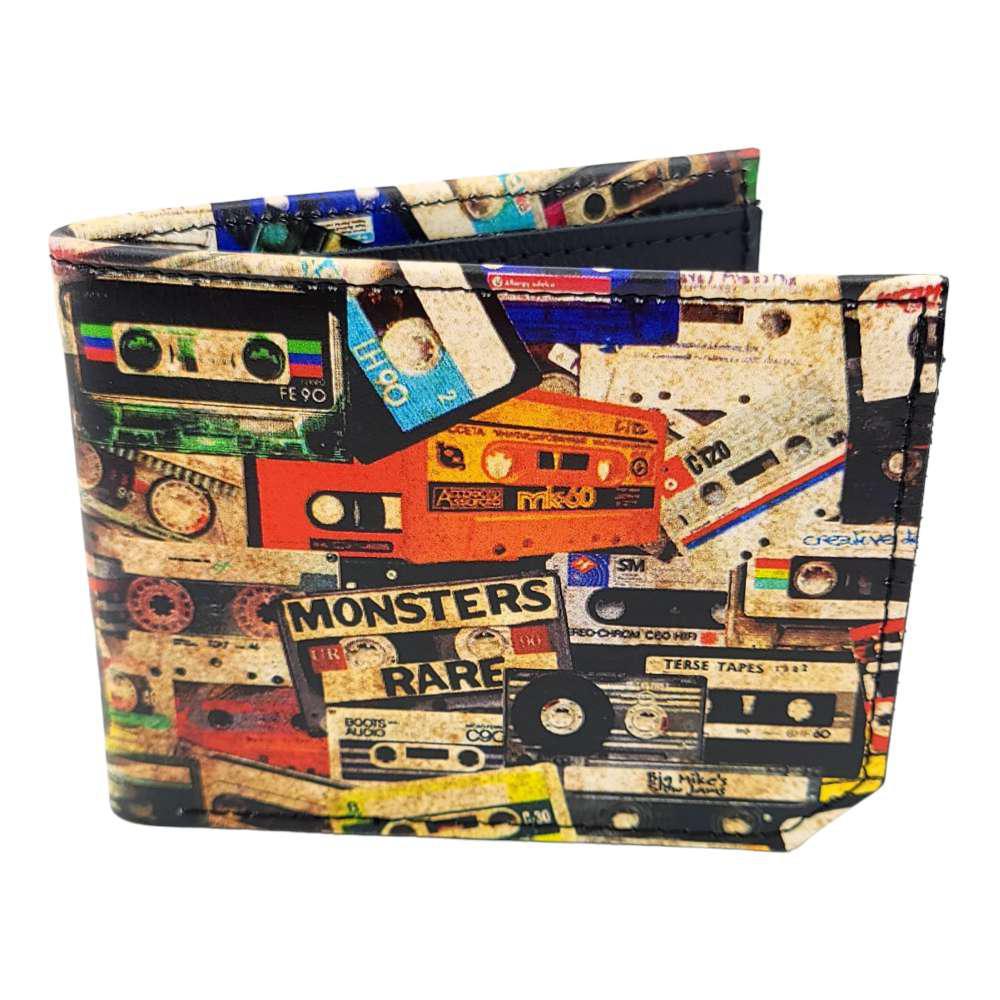 Leather Wallet - Cassette Tapes by Backerton