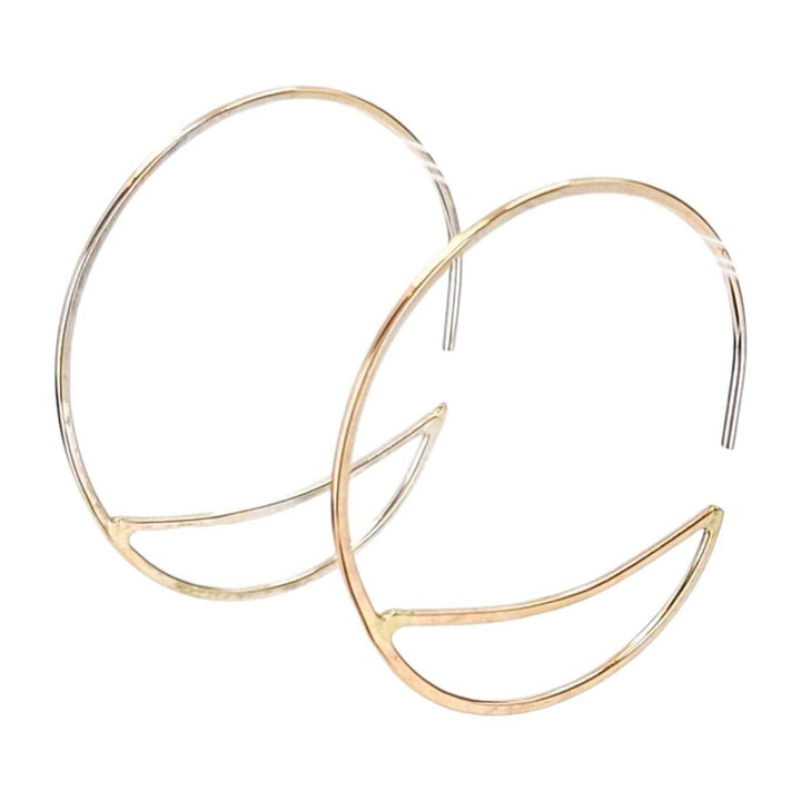 Earrings - Small Bridge Gold-fill Hoops by Verso