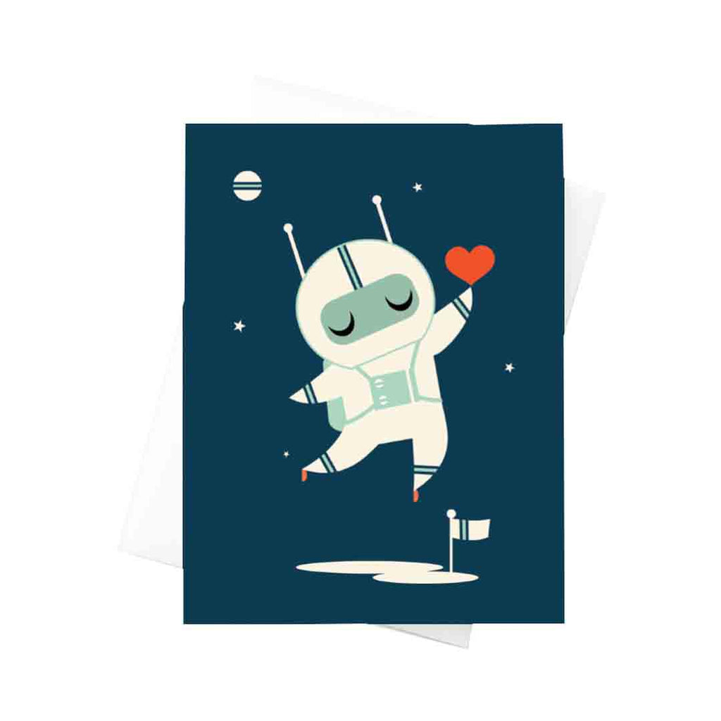 Card - Love - Astronaut Heart by Amber Leaders Designs