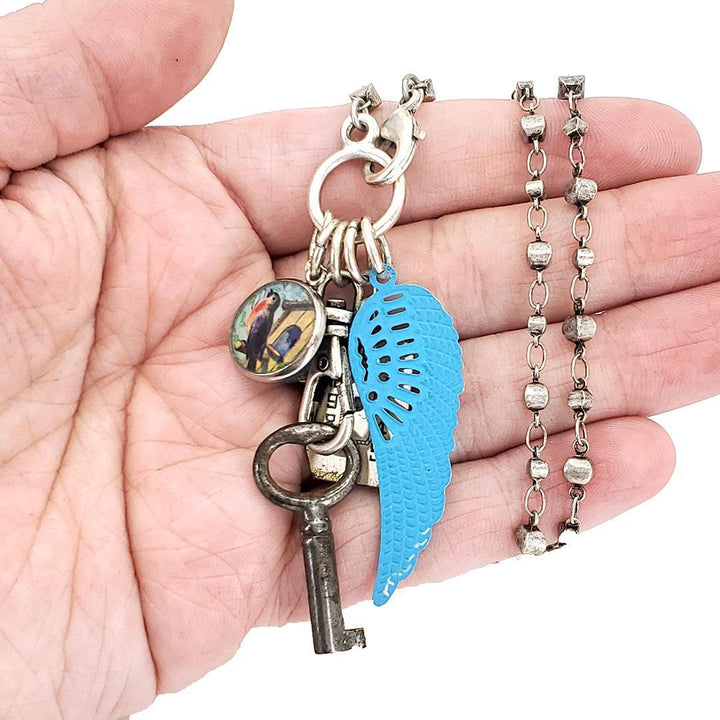 Necklace - ReCollect (Messenger of Joy) by Christine Stoll | Altered Relics