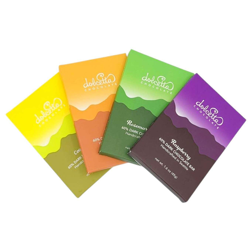 Gift Bundle - Chocolate Bar Assortment (4 Items) by Dolcetta Artisan Sweets