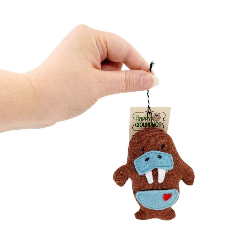 Ornament - Walrus (Brown) by Happy Groundhog Studio